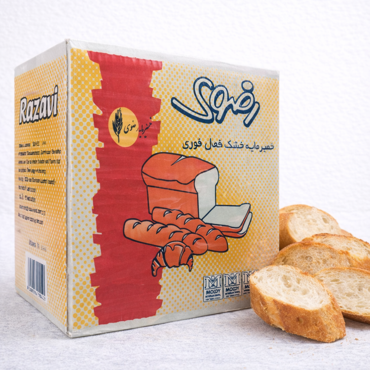 خمیرمایه 500 گرمی رضوی - 10 کیلویی